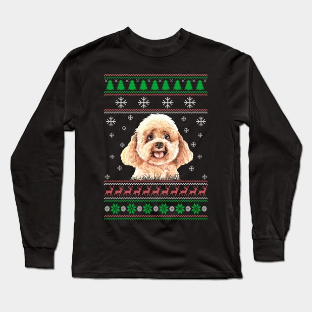 Cute Poodle Dog Lover Ugly Christmas Sweater For Women And Men Funny Gifts Long Sleeve T-Shirt by uglygiftideas